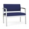Lesro Lenox Steel Bariatric Chair Metal Frame, Silver, OH Cobalt Upholstery LS1401 - alternate 1